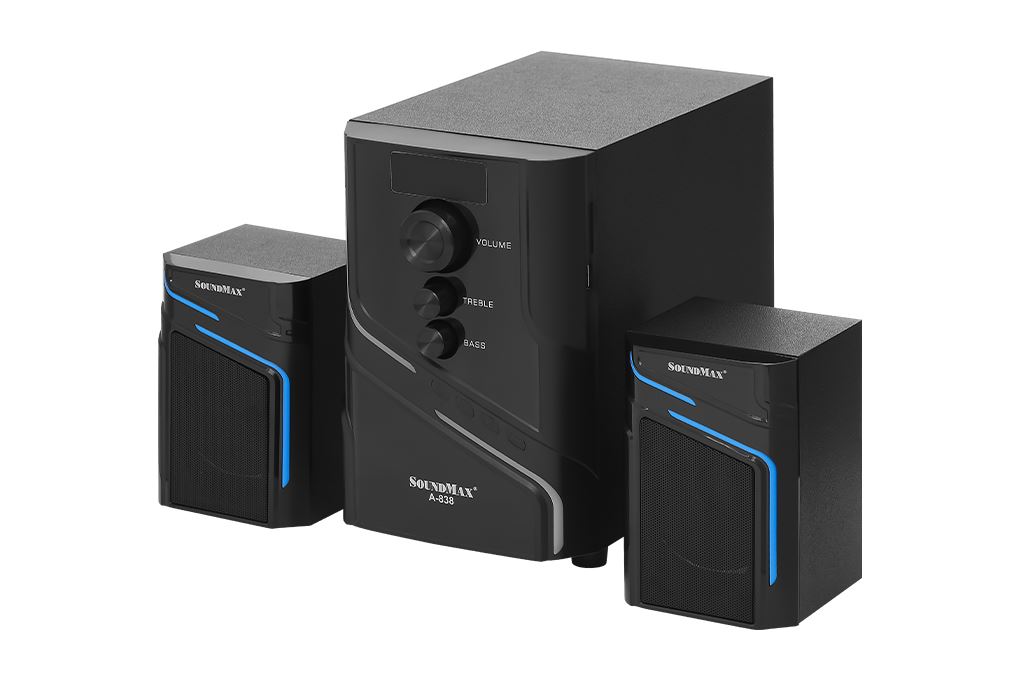 Loa vi tính Bluetooth SoundMax A838/2.1 Màu Đen