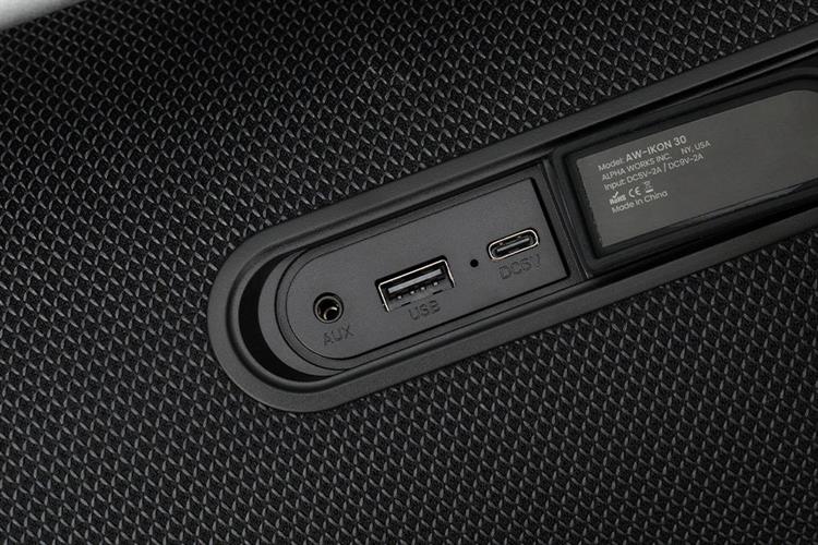 Loa Bluetooth Alpha Works AW-IKON30 Màu Đen - Cam