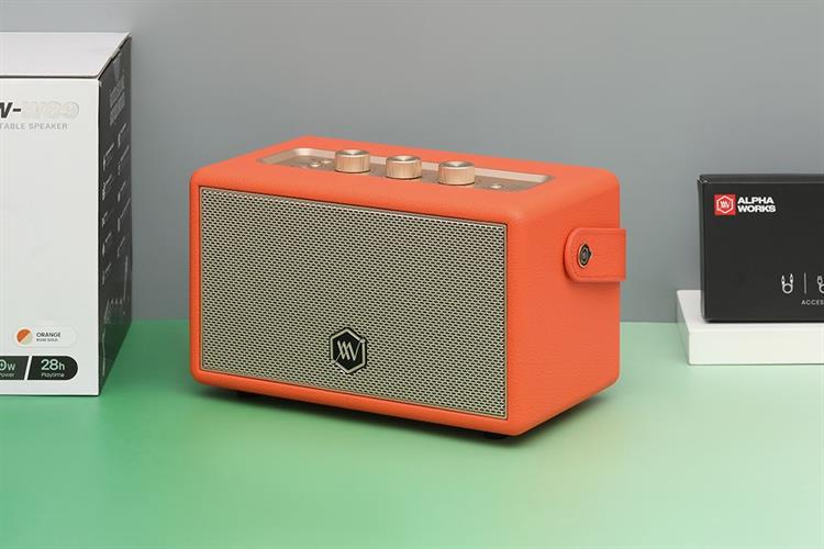 Loa Bluetooth Alpha Works AW-W89 Màu Cam