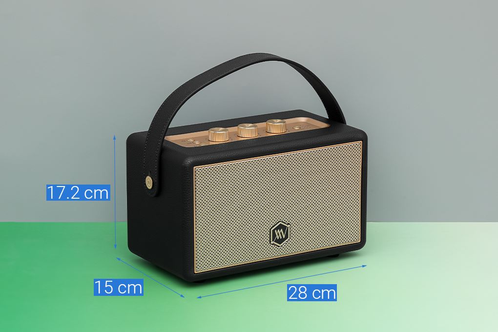 Loa Bluetooth Alpha Works AW-W89 Màu Đen - Vàng