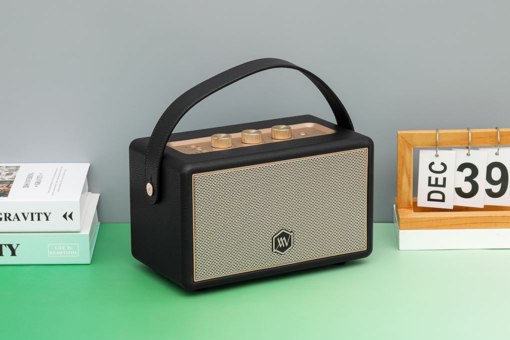 Loa Bluetooth Alpha Works AW-W89 Màu Đen - Vàng