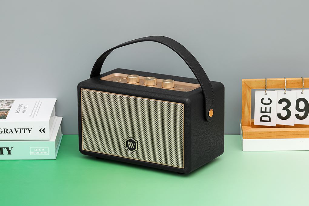 Loa Bluetooth Alpha Works AW-W89 Màu Đen - Vàng
