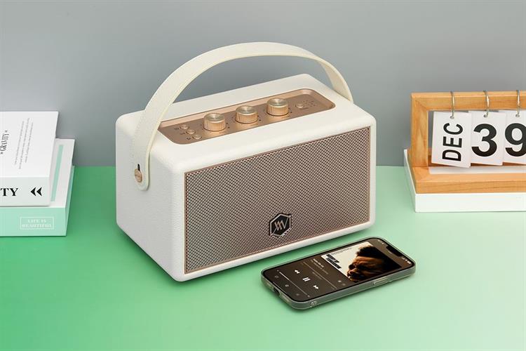 Loa Bluetooth Alpha Works AW-W89 Màu Trắng - Hồng