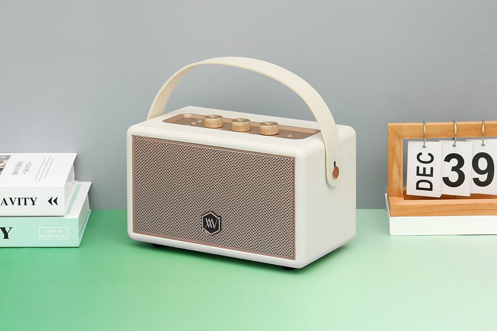 Loa Bluetooth Alpha Works AW-W89 Màu Trắng - Hồng