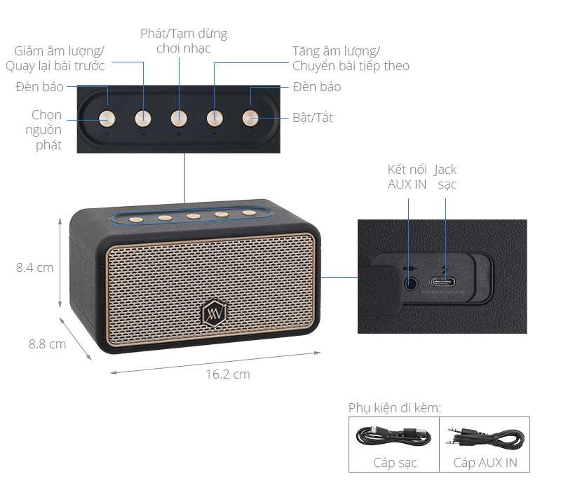 Loa Bluetooth Alpha Works AW-W39