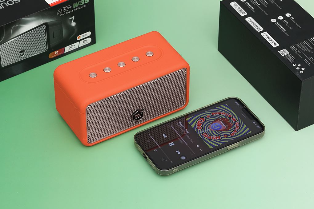 Loa Bluetooth Alpha Works AW-W39 Màu Cam