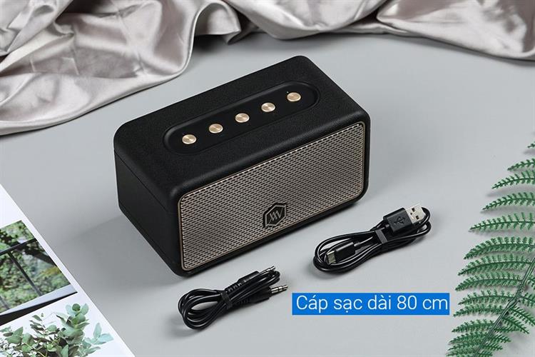 Loa Bluetooth Alpha Works AW-W39 Màu Đen - Vàng