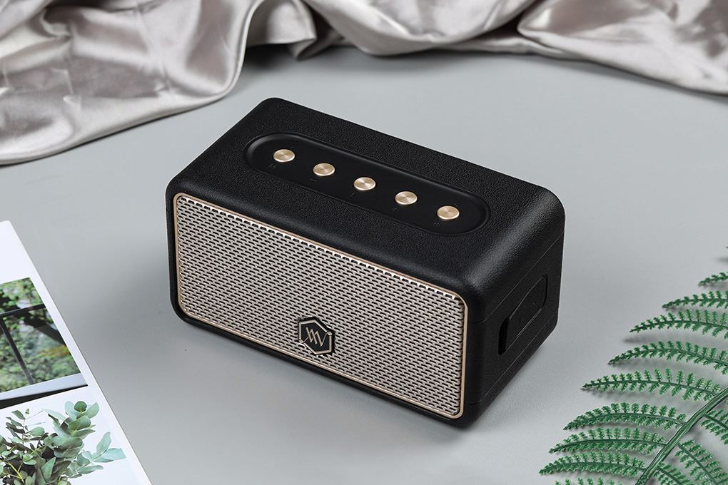Loa Bluetooth Alpha Works AW-W39 Màu Đen - Vàng