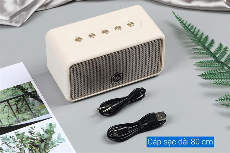 Loa Bluetooth Alpha Works AW-W39 Màu Trắng - Hồng