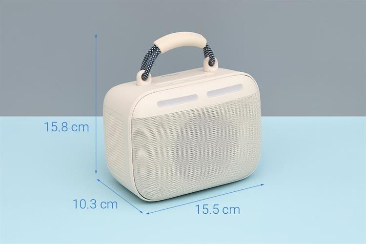 Loa Bluetooth Rezo K3 1 Mic Màu Màu be