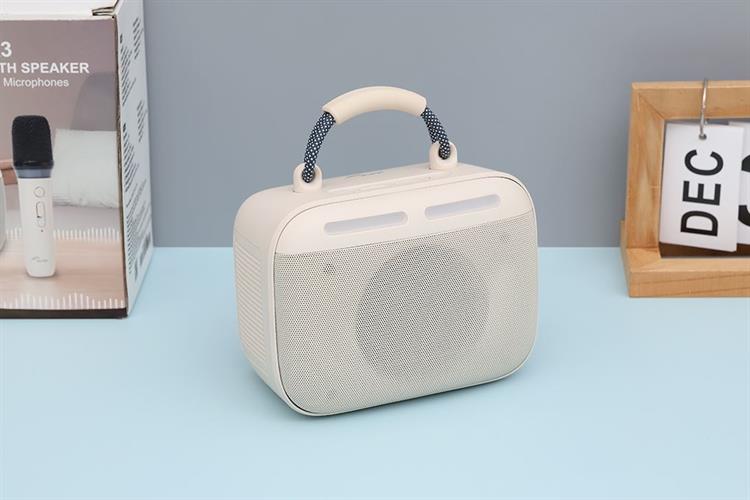 Loa Bluetooth Rezo K3 1 Mic Màu Màu be