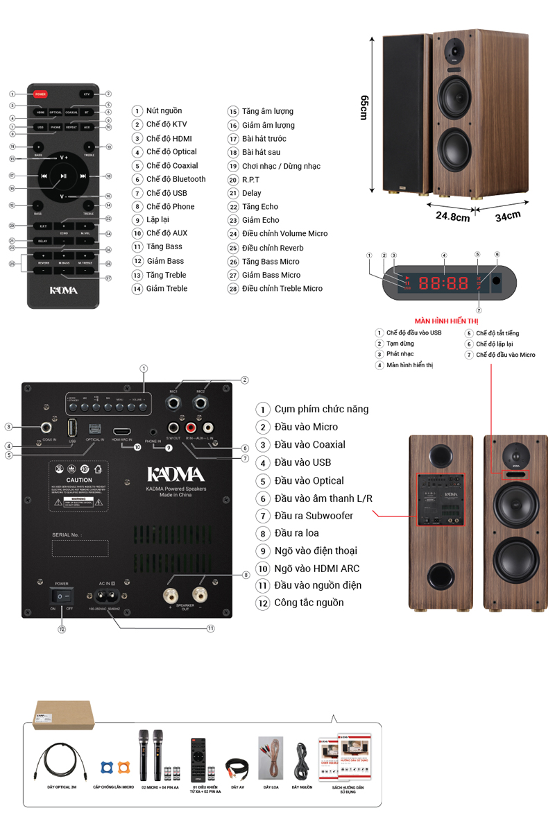 Cặp loa Bluetooth KADMA KM-BS56