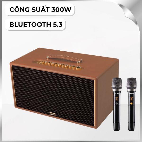 Loa Bluetooth KADMA KM-KS68 - Nâu