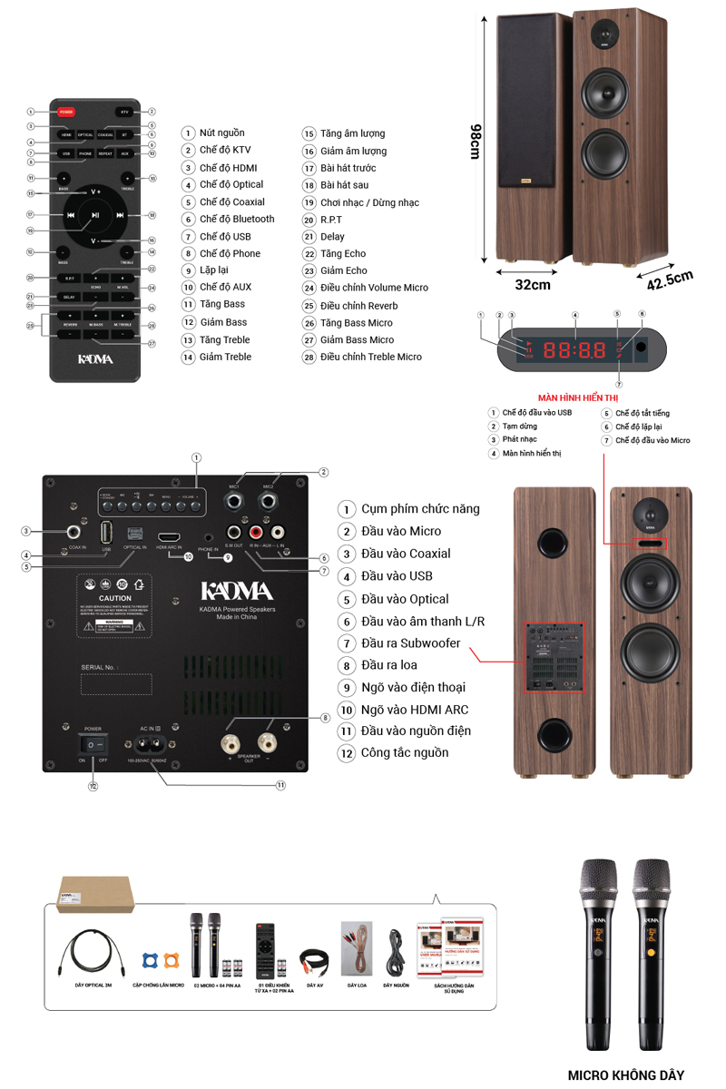 Cặp loa Bluetooth KADMA BS66