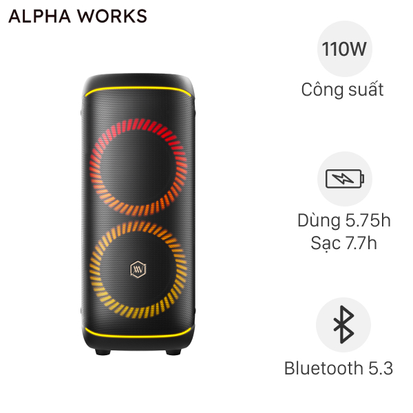 Loa Bluetooth Alpha Works AW-GENBEAT 120