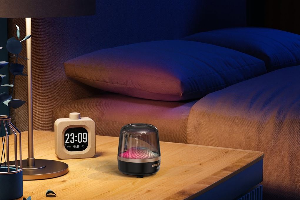 Loa Bluetooth AVA+ LedBum Màu Đen