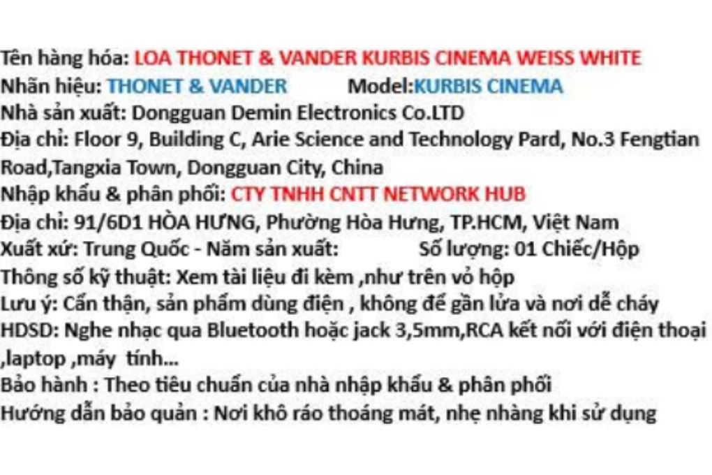 Loa vi tính Bluetooth kiểm âm Thonet & Vander Kurbis Cinema - 10