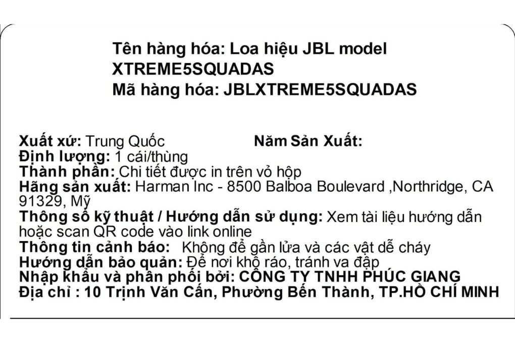 Loa Bluetooth JBL Xtreme 5 Màu Xanh bộ đội