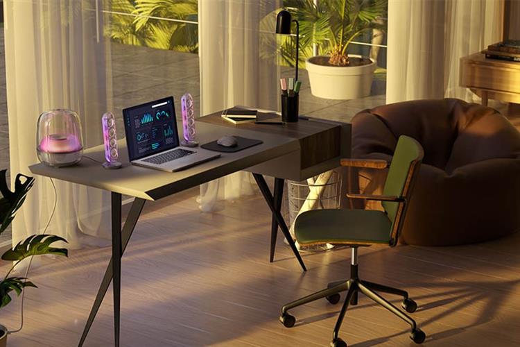 Loa Bluetooth Harman Kardon SoundSticks 5 Wifi Màu Trắng - Bạc