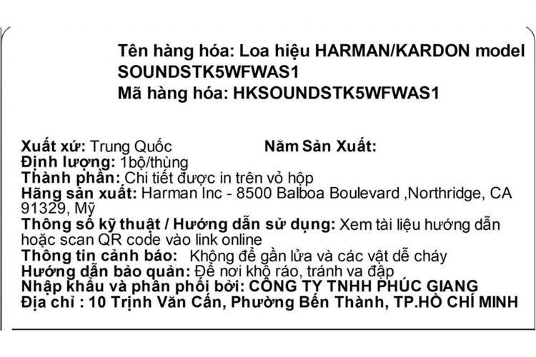 Loa Bluetooth Harman Kardon SoundSticks 5 Wifi Màu Trắng - Bạc
