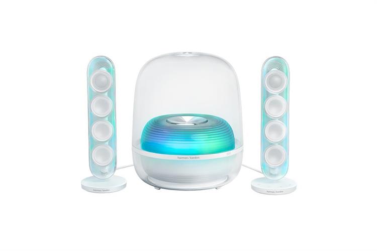 Loa Bluetooth Harman Kardon SoundSticks 5 Wifi Màu Trắng - Bạc