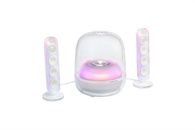 Loa Bluetooth Harman Kardon SoundSticks 5 Wifi Màu Trắng - Bạc