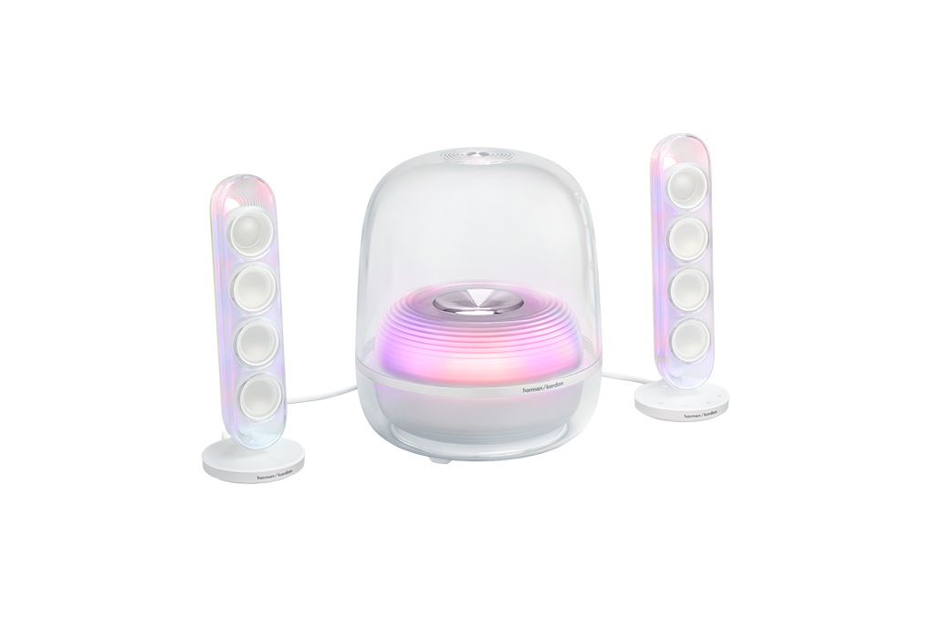 Loa Bluetooth Harman Kardon SoundSticks 5 Wifi Màu Trắng - Bạc