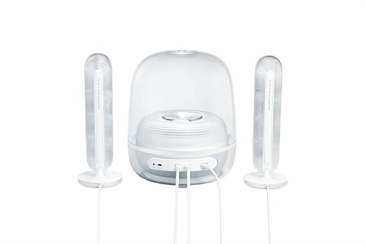 Loa Bluetooth Harman Kardon SoundSticks 5 Wifi Màu Trắng - Bạc