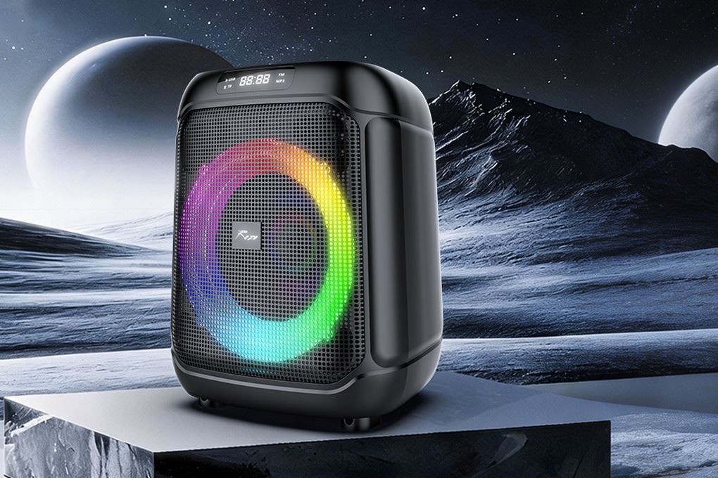 Loa Bluetooth Rezo K5 Powerbox Màu Đen