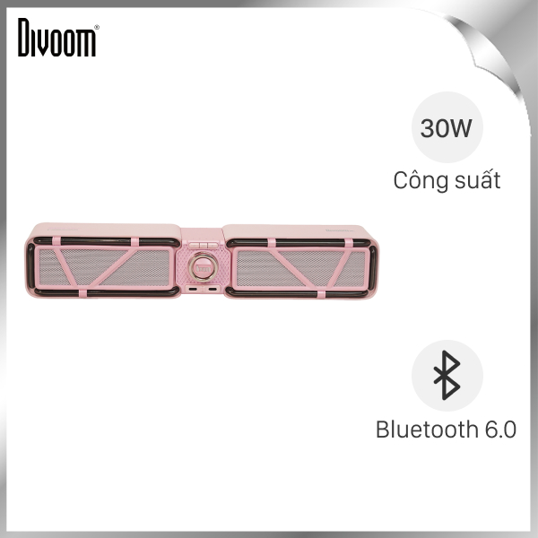 Loa Bluetooth Divoom D-base Pink