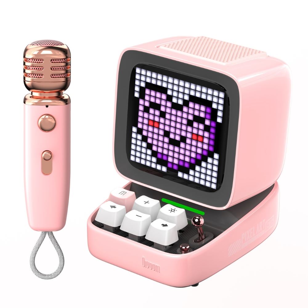 Loa Bluetooth Divoom Ditoo-5M Pink Màu Hồng