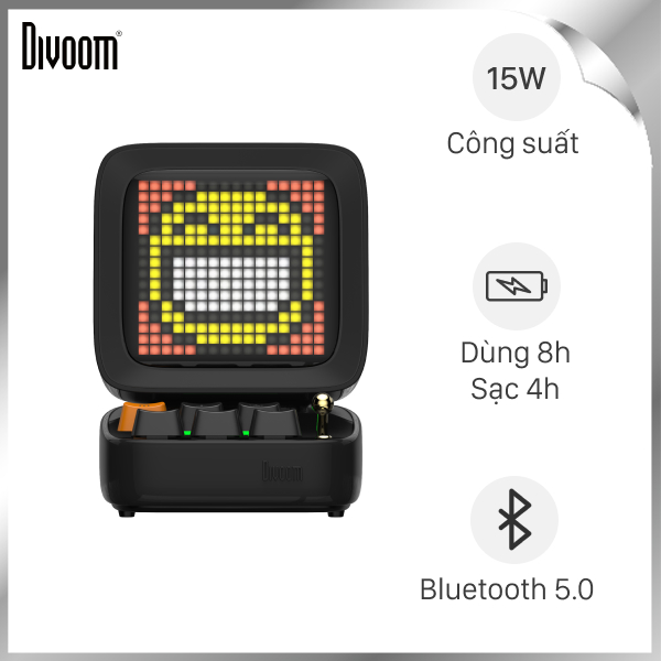 Loa Bluetooth Divoom DitooPro Black