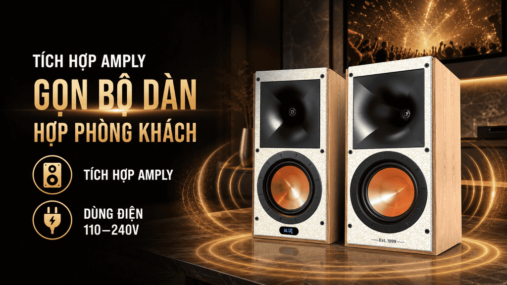 Cặp loa karaoke Paramax Euro 801 Smart 240W Màu Nâu nhạt