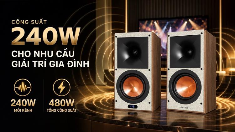 Cặp loa karaoke Paramax Euro 801 Smart 240W Màu Nâu đậm