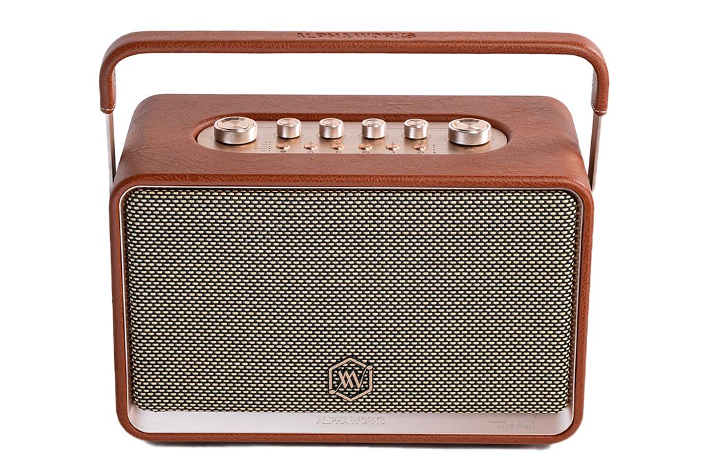 Loa Bluetooth Alpha Works AW-W99 Màu Nâu