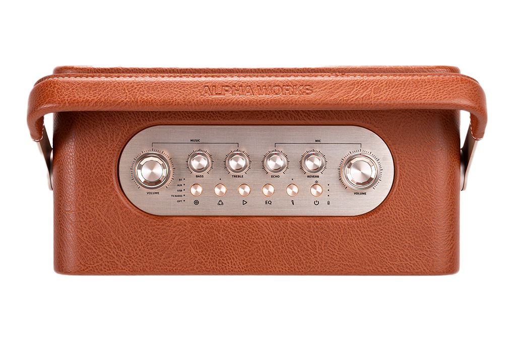 Loa Bluetooth Alpha Works AW-W99 Màu Nâu