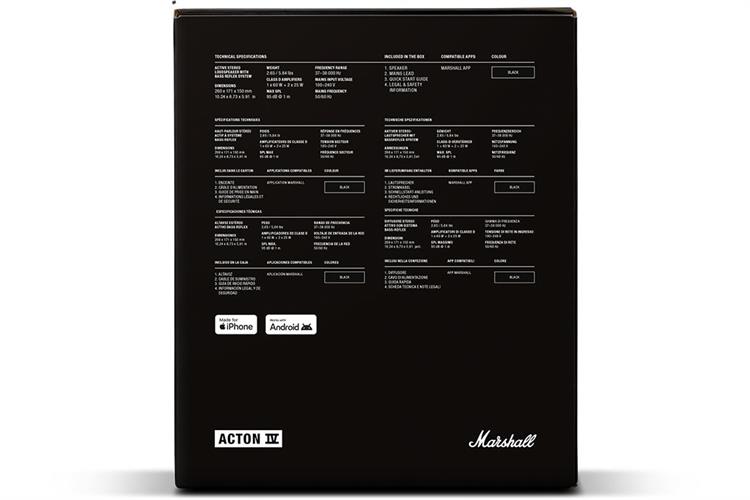 Loa Bluetooth Marshall Acton IV Màu Đen