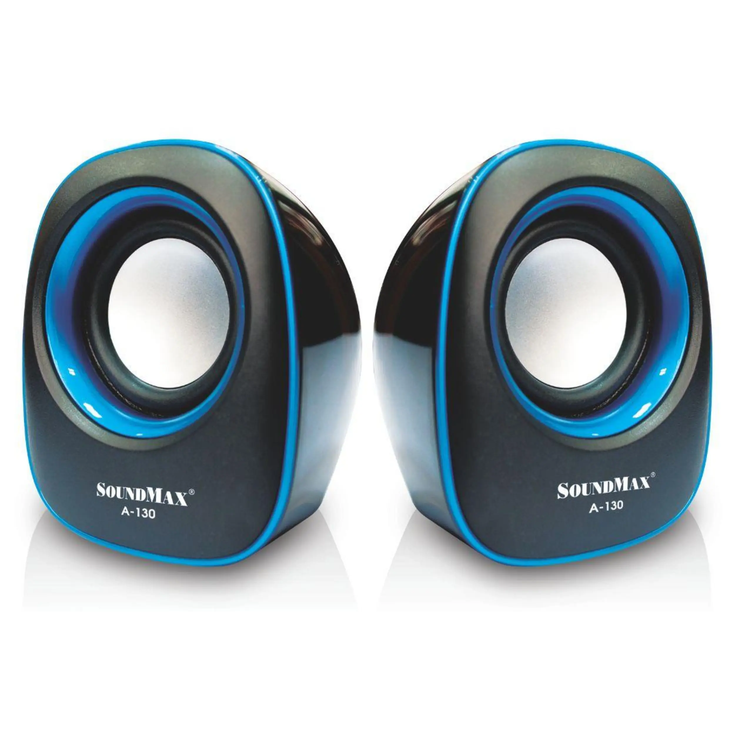 Loa vi tính SoundMax A130/2.0 Màu Đen - xanh dương