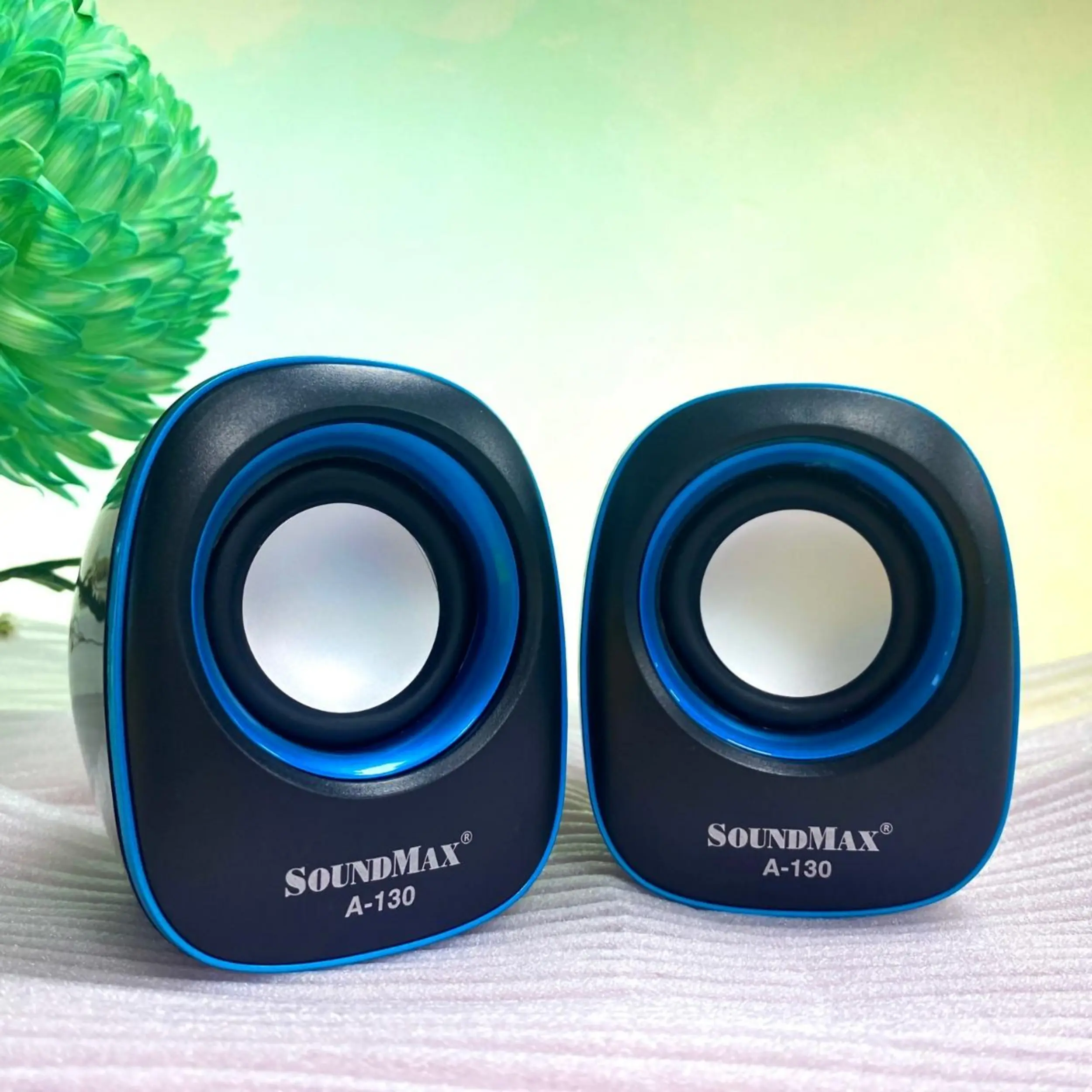 Loa vi tính SoundMax A130/2.0 Màu Đen - xanh dương