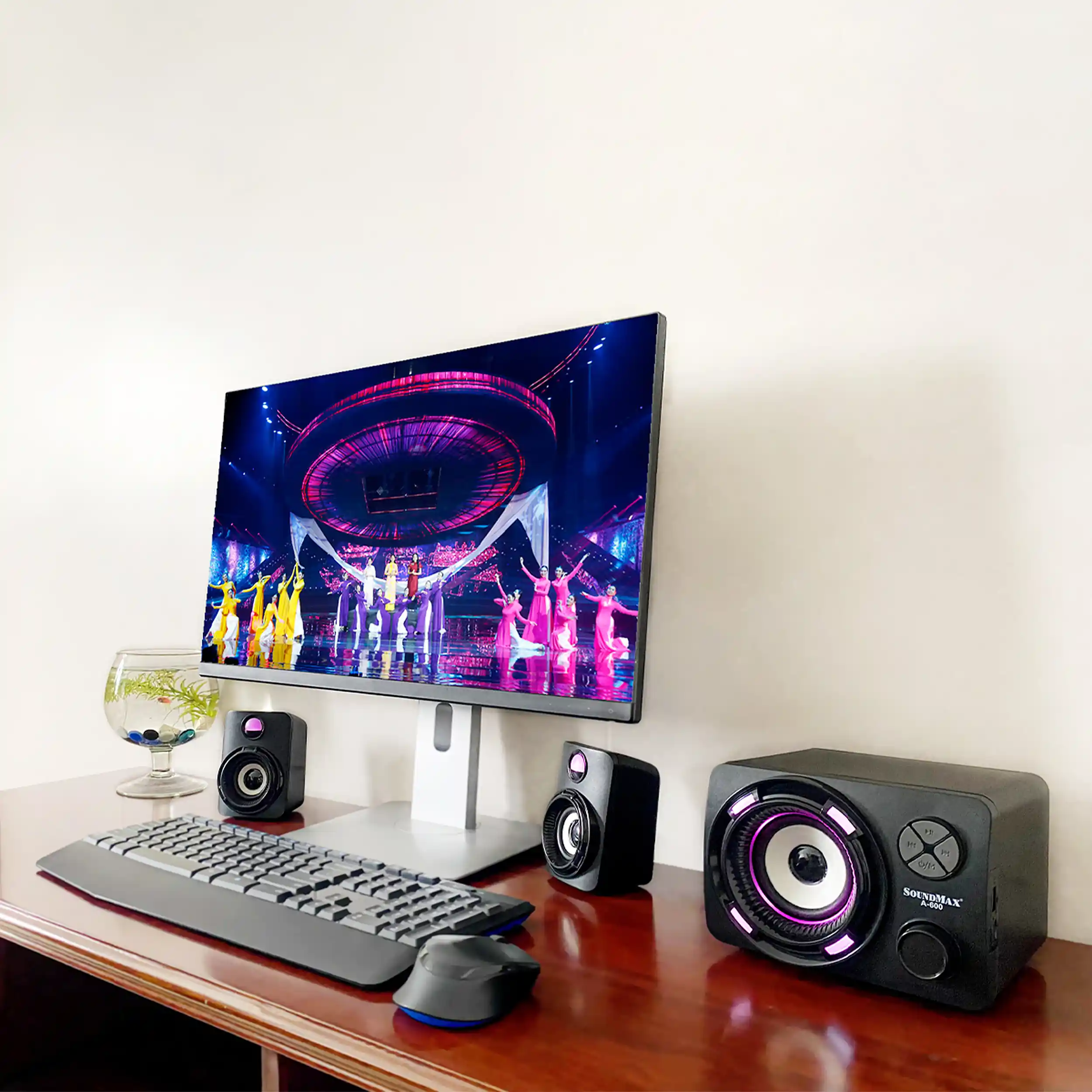 Loa vi tính SoundMax A600/2.1 Màu Đen