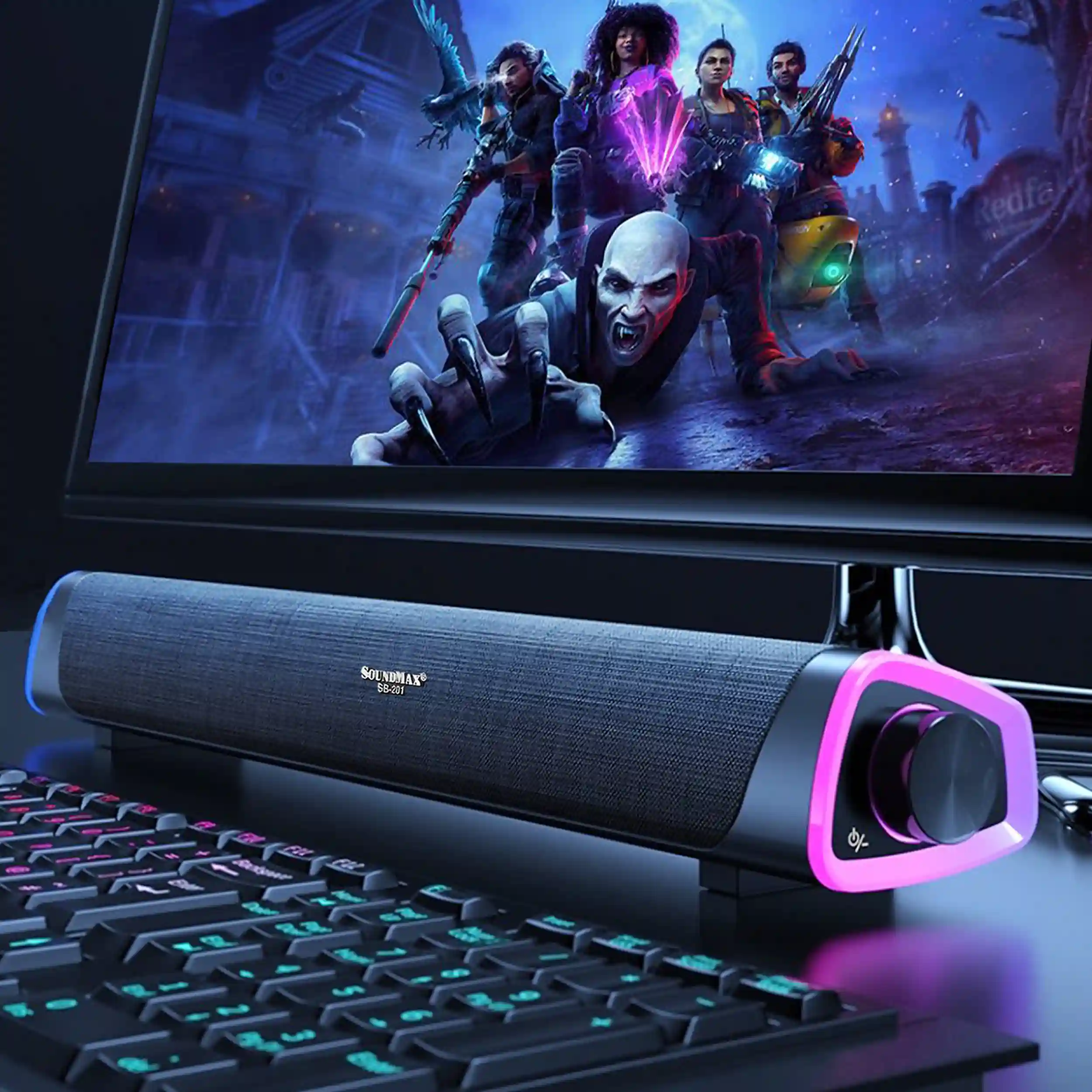 Loa thanh SoundMax SB201 Màu Đen