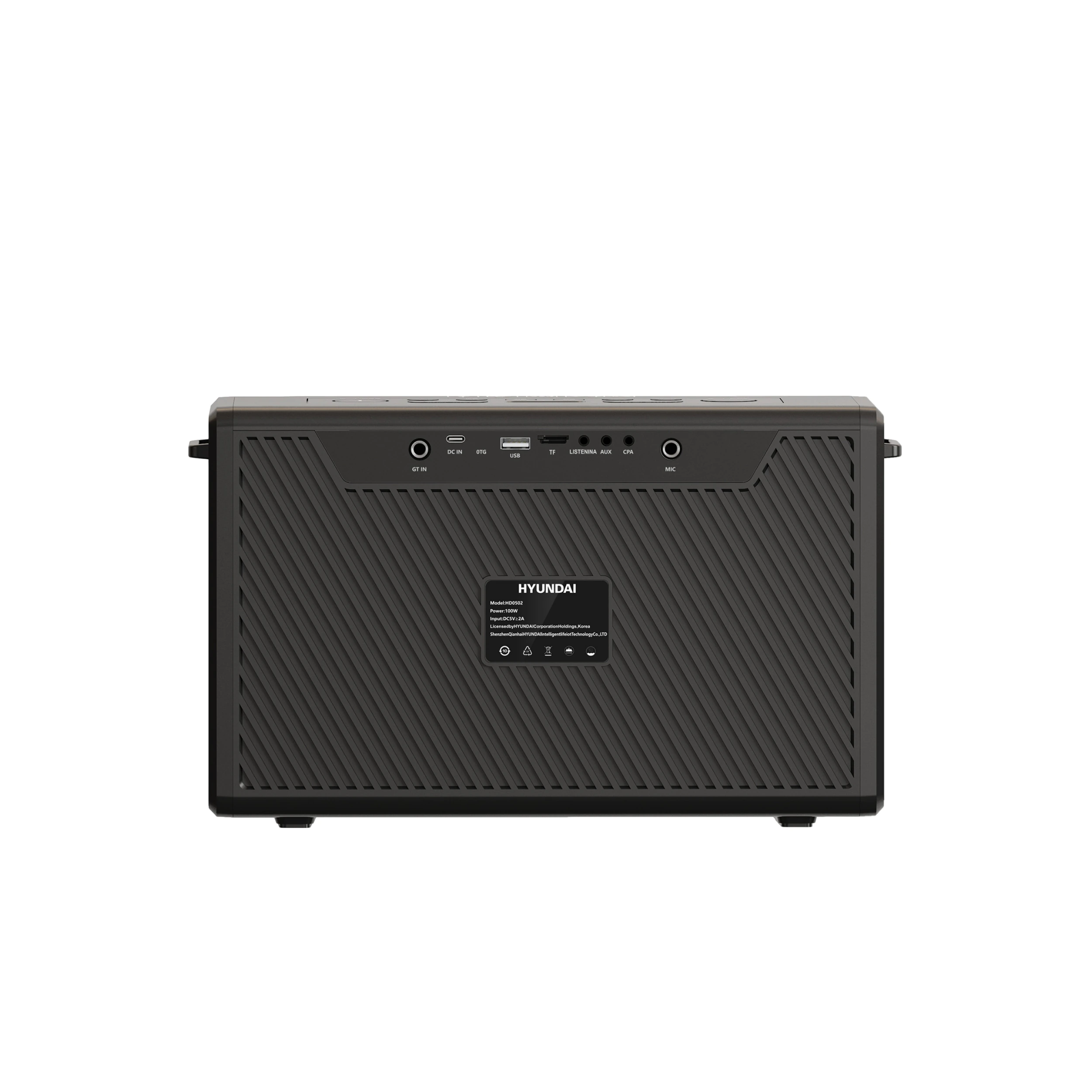 Loa Bluetooth karaoke Hyundai HD0502 Màu Đen
