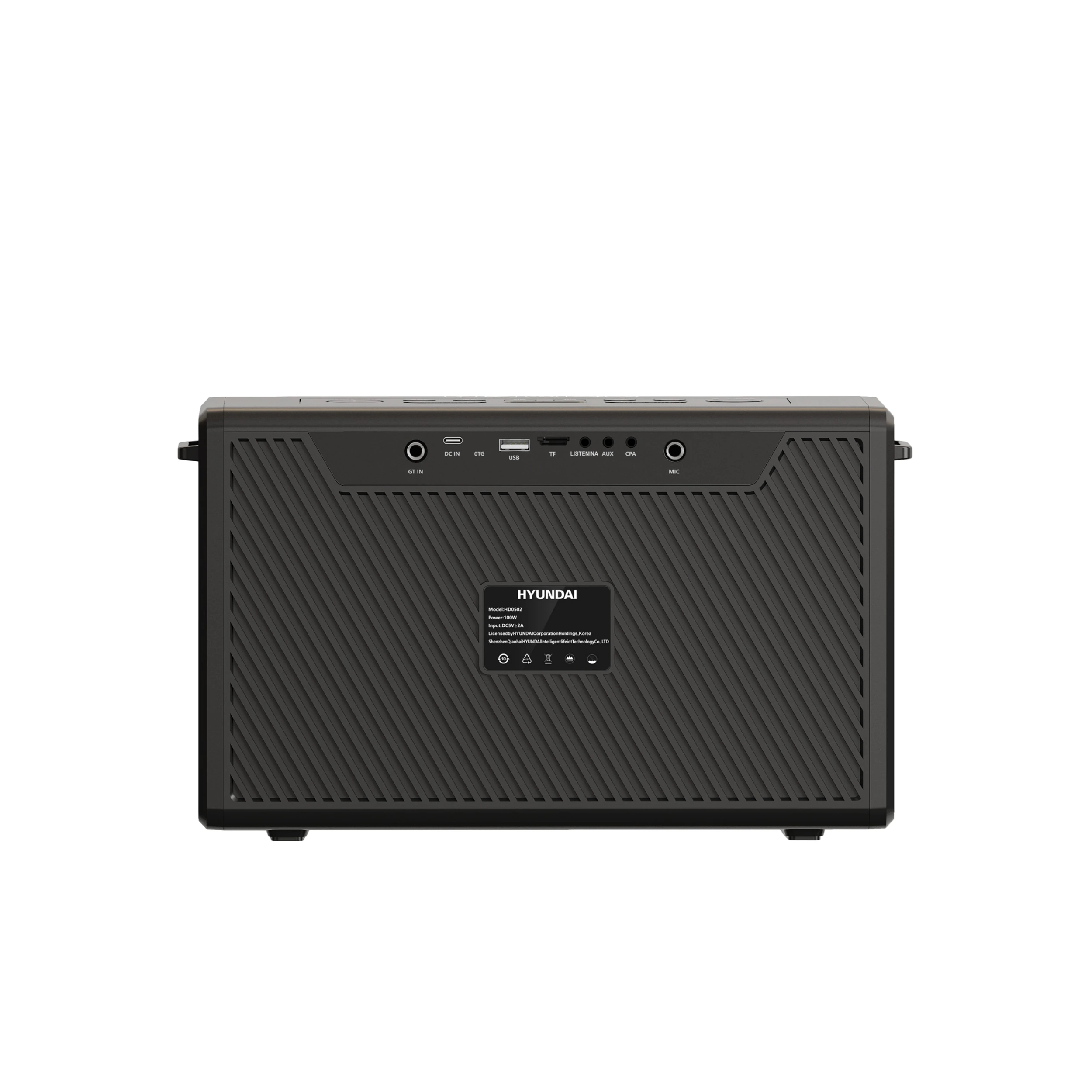 Loa Bluetooth karaoke Hyundai HD010 Màu Đen