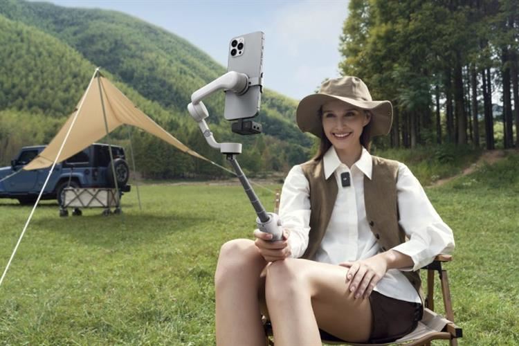 Thiết bị cầm tay chống rung cho điện thoại DJI Osmo Mobile 6_OE200 Màu Xám