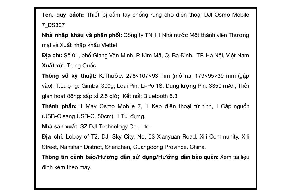 Thiết bị cầm tay chống rung cho điện thoại DJI Osmo Mobile 7_DS307 Màu Xám