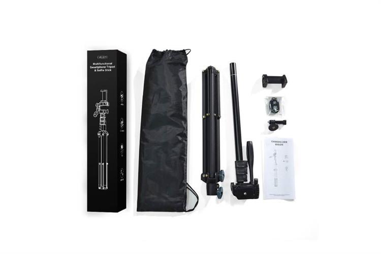 Chân máy ảnh Bluetooth Tripod điện thoại thông minh Apexel JJ070 Màu Đen