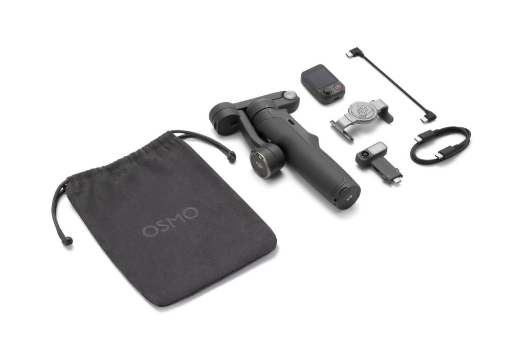 Thiết bị cầm tay chống rung cho điện thoại DJI Osmo Mobile 8P Advanced Tracking Combo _ DS508&RC508&DA200ATC Màu Đen