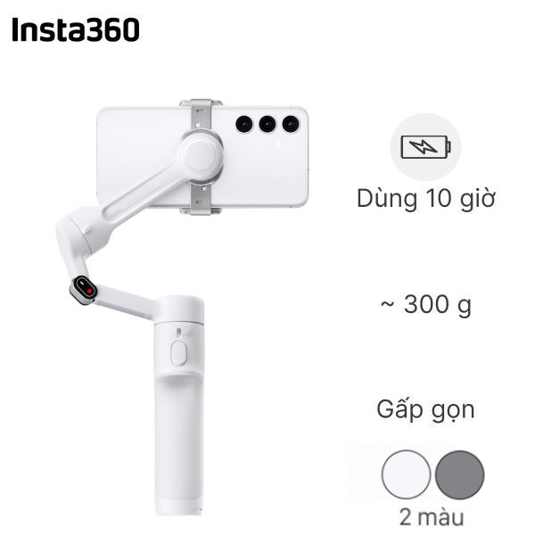 Thiết bị cầm tay chống rung cho điện thoại Insta360 Flow 2 Standard Bundle