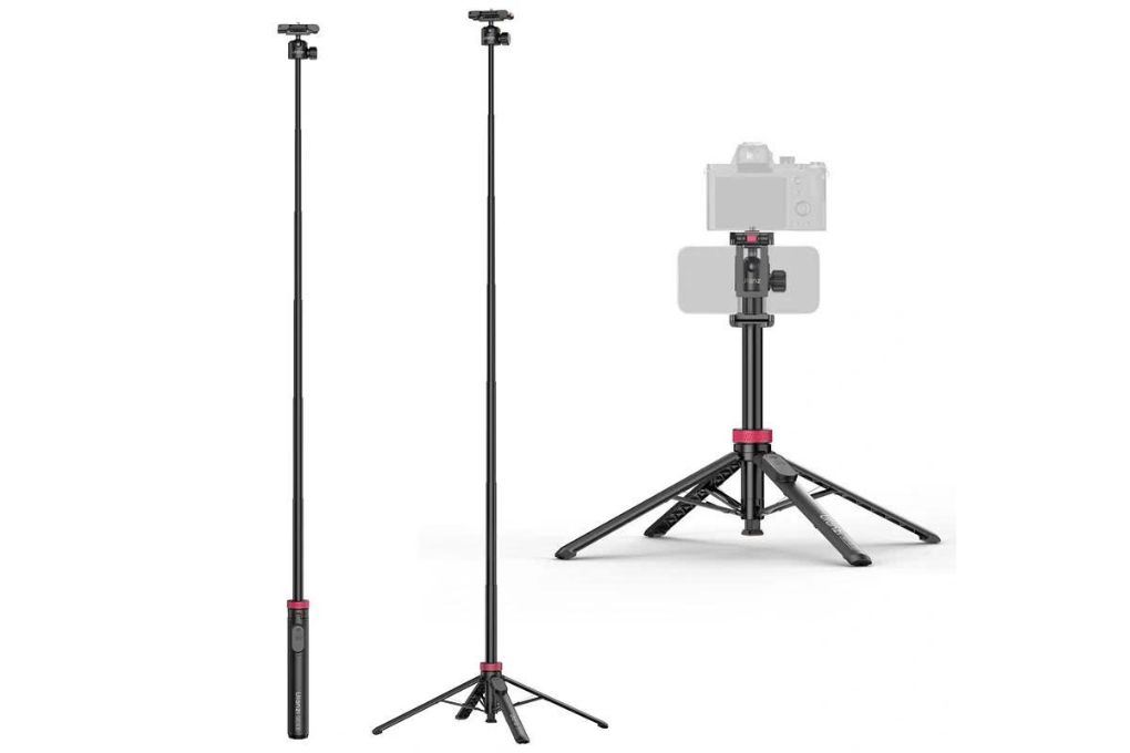 Chân Tripod Kiêm Gậy Selfie 1.5m Ulanzi MT-44B Kèm Remote Bluetooth Màu Đen