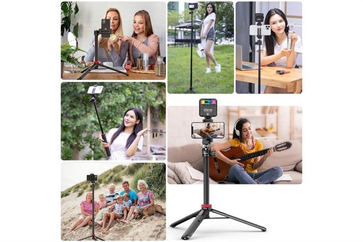 Chân Tripod Kiêm Gậy Selfie 1.5m Ulanzi MT-44B Kèm Remote Bluetooth Màu Đen